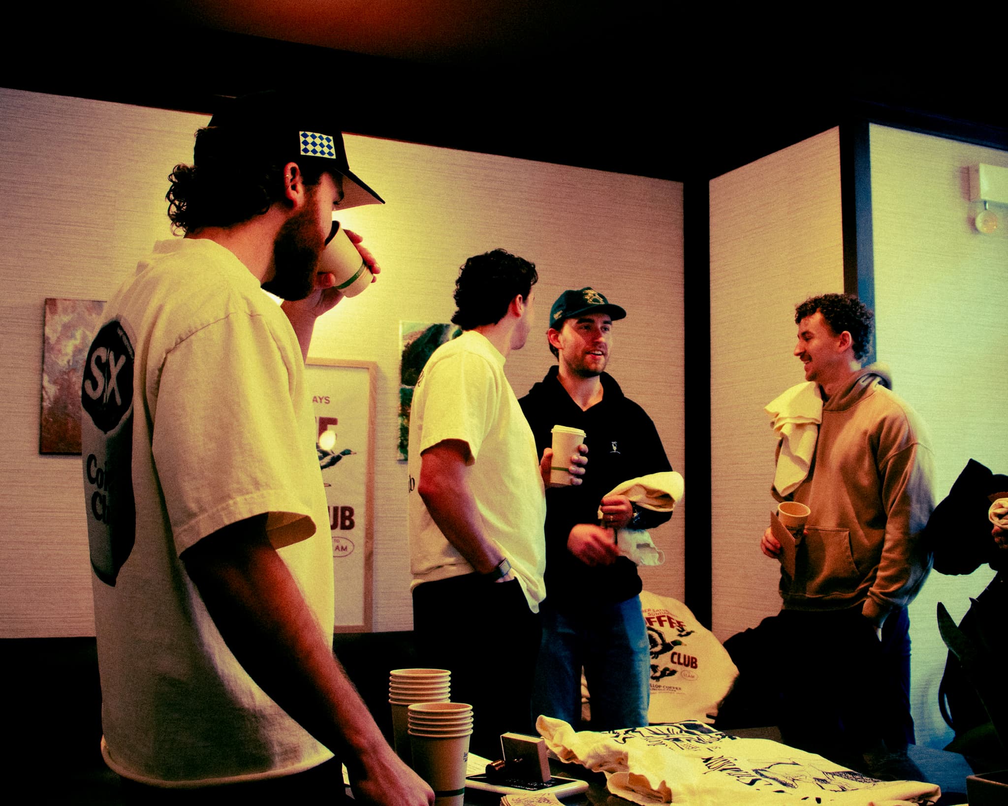 Sober Saturdays community members hanging out